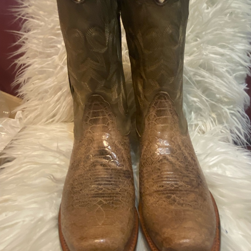 Nocona Tan Rattle Print Women’s 9B - Picture 3 of 7